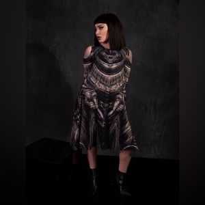 Alien™ Xenomorph Trapeze Dress by La Femme en Noir. BNWT